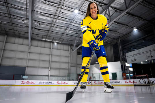 Anna Kjellbin of the Swedish women's national ice hockey