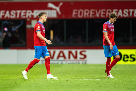 Helsingborgs Casper Widell och Thomas Rogne deppar