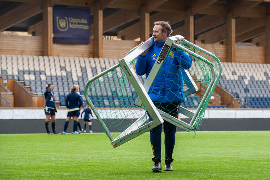 Sveriges tränare Martin Qvarmans Möller