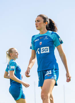 Ingrid Syrstad Engen and Karina Sævik of the Norwegian
