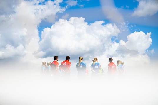 Players and staff of the Norwegian women's national