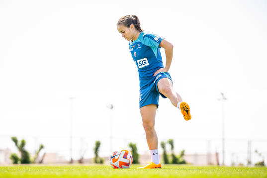 Guro Reiten of the Norwegian women's national football team