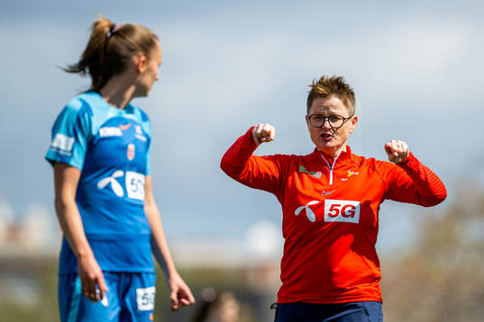 Monica Knudsen, assistant coach of the Norwegian women's