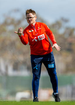 Monica Knudsen, assistant coach of the Norwegian women's
