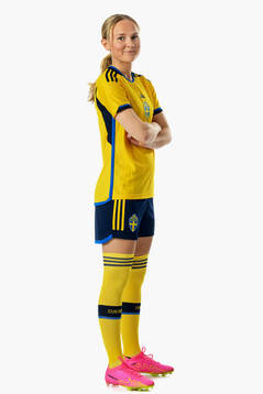Matilda Vinberg of the Swedish women's national football