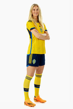 Sofia Jakobsson of the Swedish women's national football