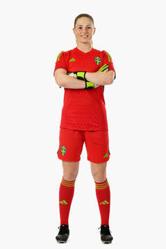 Goalkeeper Tove Enblom of the Swedish women's national