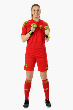Goalkeeper Tove Enblom of the Swedish women's national