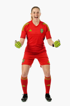 Goalkeeper Tove Enblom of the Swedish women's national