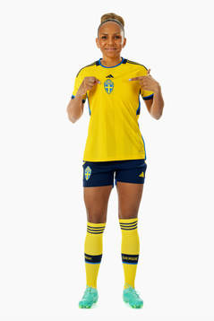 Madelen Janogy of the Swedish women's national football