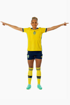 Madelen Janogy of the Swedish women's national football