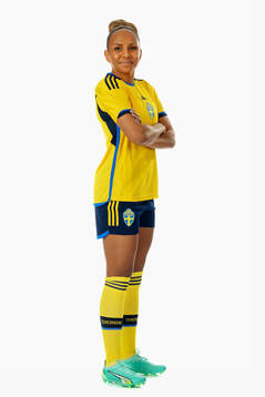 Madelen Janogy of the Swedish women's national football