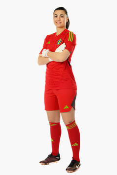 Goalkeeper Zecira Musovic of the Swedish women's national