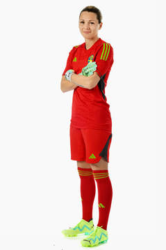 Goalkeeper Jennifer Falk of the Swedish women's national
