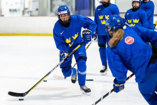 Anna Kjellbin of Sweden at a practice session