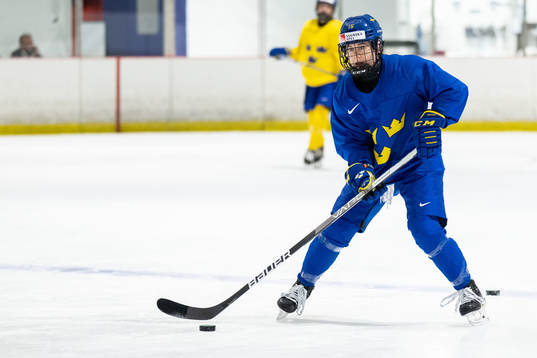 Lisa Johansson of Sweden at a practice session