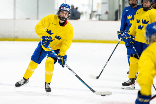 Hilda Svensson of Sweden at a practice session