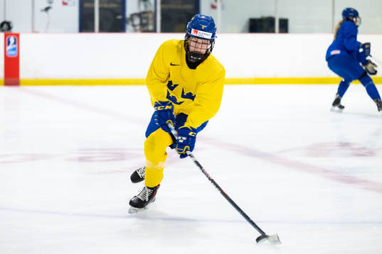 Hilda Svensson of Sweden at a practice session