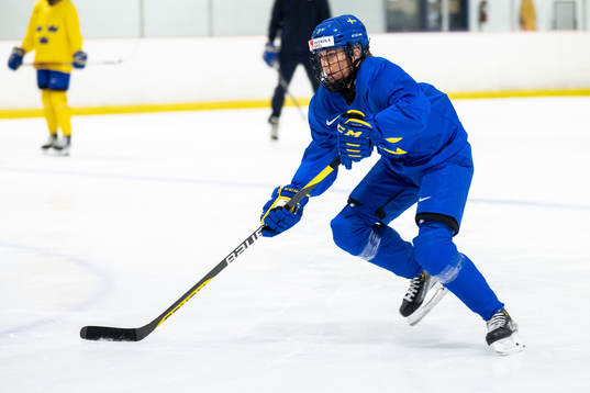 Anna Kjellbin of Sweden at a practice session