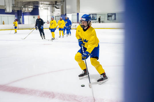 Hilda Svensson of Sweden at a practice session