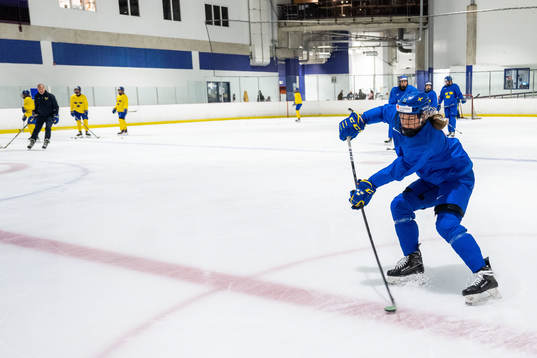 Josefin Bouveng of Sweden at a practice session