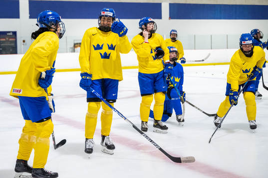 Hanna Olsson of Sweden at a practice session