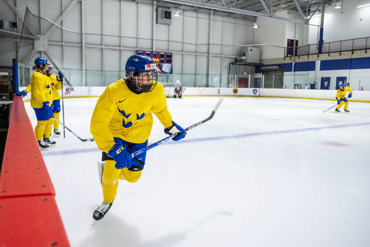 Hanna Olsson of Sweden at a practice session