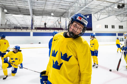 Lova Blom of Sweden at a practice session
