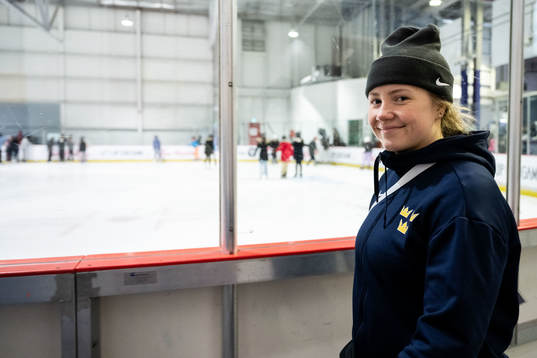 Lina Ljungblom of Sweden at a practice session