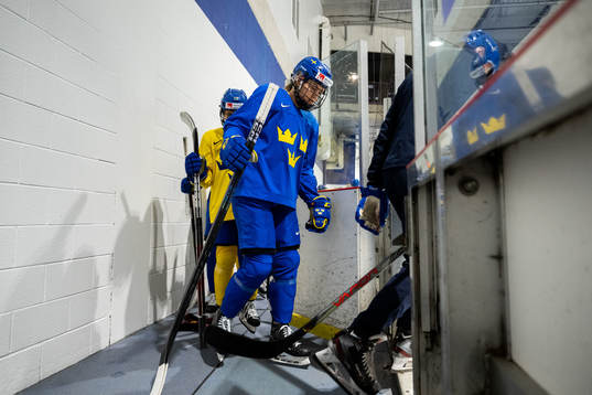 Josefin Bouveng of Sweden at a practice session