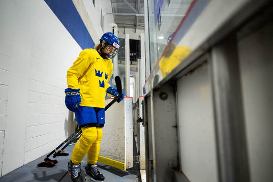 Annie Silén of Sweden at a practice session