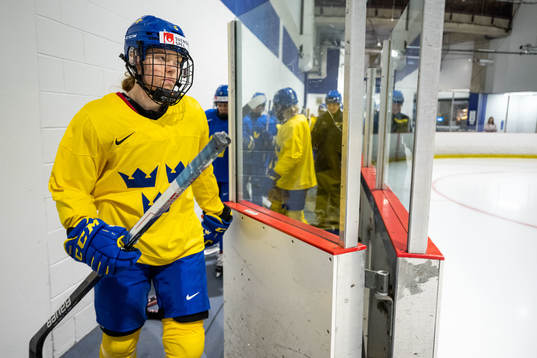 Paula Bergström of Sweden at a practice session