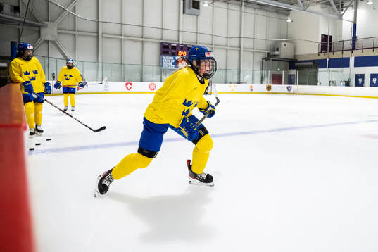 Lova Blom of Sweden at a practice session