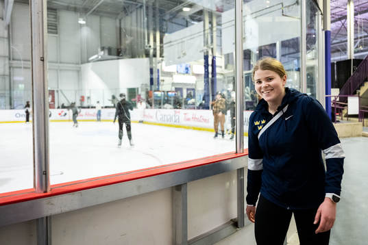 Hanna Thuvik of Sweden at a practice session