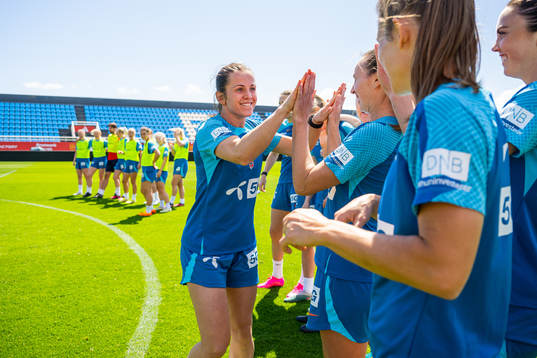 Tuva Hansen of the Norwegian women's national football team