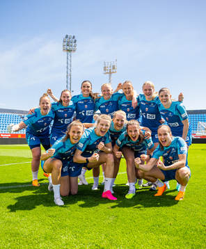Players of the Norwegian women's national football team