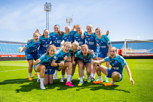 Players of the Norwegian women's national football team