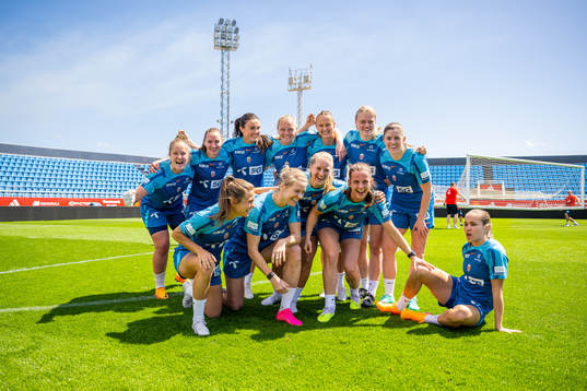 Players of the Norwegian women's national football team
