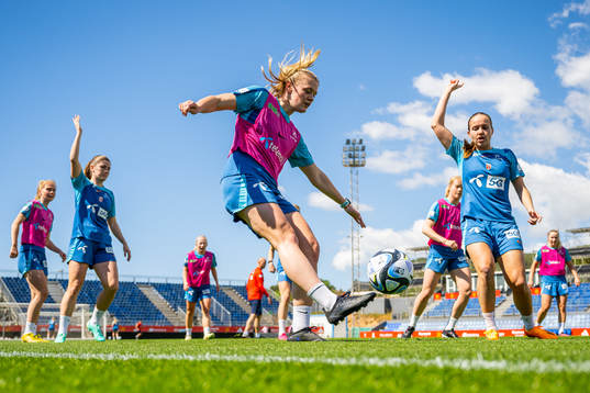 Mathilde Harviken of the Norwegian women's national