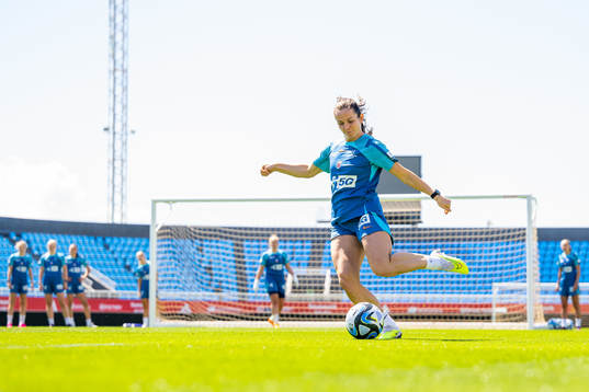 Tuva Hansen of the Norwegian women's national football team