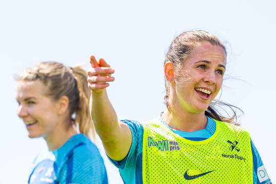 Tuva Hansen of the Norwegian women's national football team