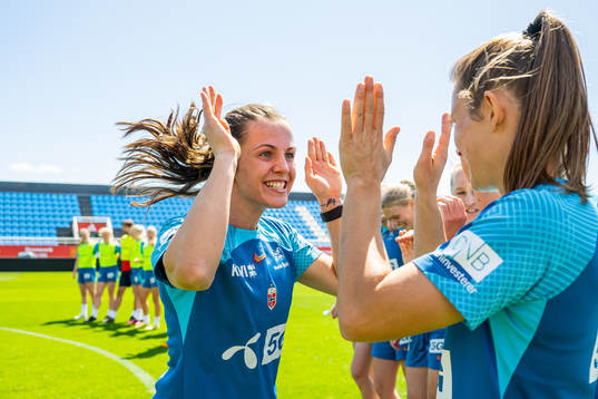 Tuva Hansen of the Norwegian women's national football team