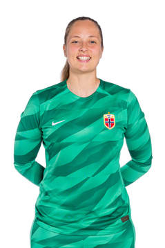 Goalkeeper Aurora Mikalsen of the Norwegian women’s