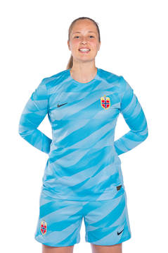 Goalkeeper Aurora Mikalsen of the Norwegian women’s