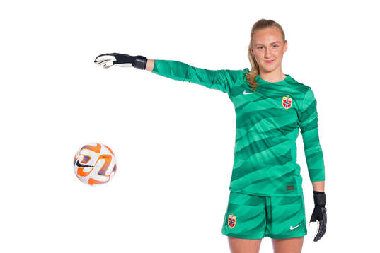 Goalkeeper Sunniva Skoglund of the Norwegian women’s