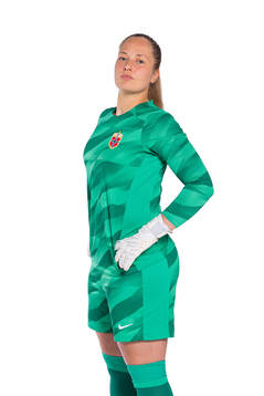Goalkeeper Aurora Mikalsen of the Norwegian women’s