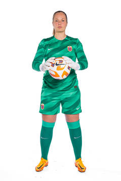 Goalkeeper Aurora Mikalsen of the Norwegian women’s