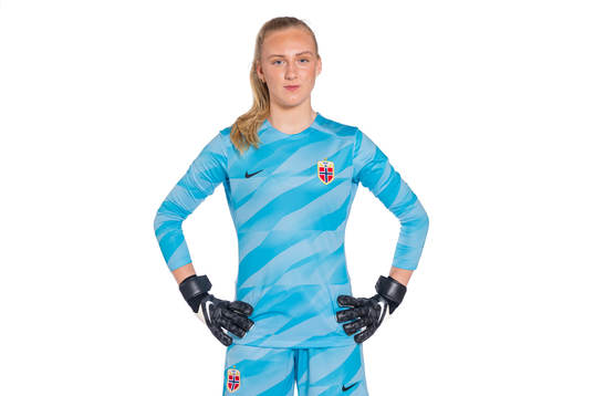 Goalkeeper Sunniva Skoglund of the Norwegian women’s