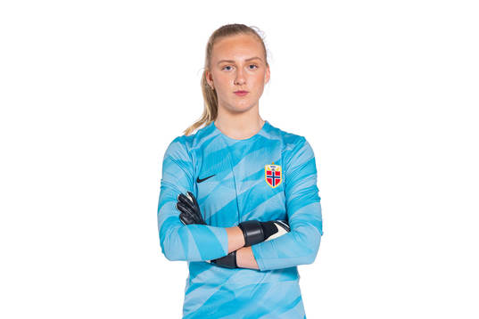 Goalkeeper Sunniva Skoglund of the Norwegian women’s