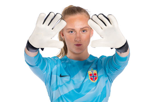 Goalkeeper Sunniva Skoglund of the Norwegian women’s